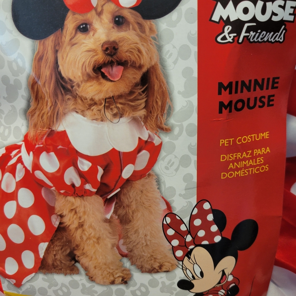 Disney Minnie Mouse Pet HALLOWEEN Costume Size L
